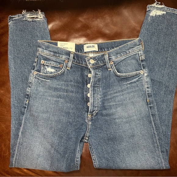 Agolde Nico High Rise Slim Fit Jeans - Picture 4 of 6
